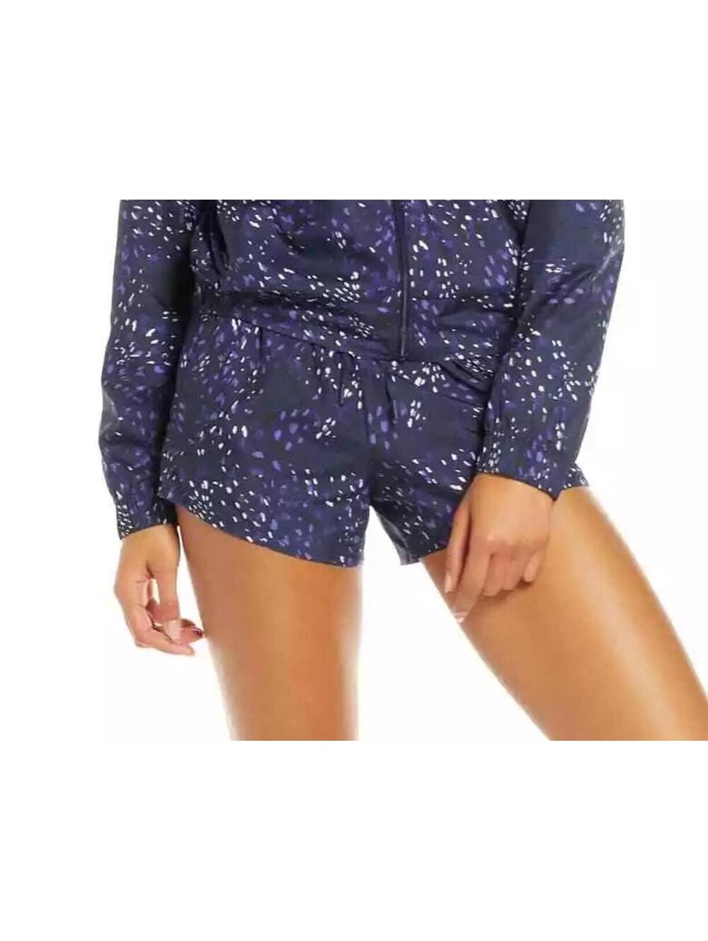 Zella Aerin Navy/Purple Confetti Athletic Shorts M
